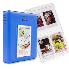 64 PACKET PAZZE DELLA CARTA NOME PER FUJIFILM INSTAX MINI 8 / 7S / 70/25 / 50S / 90 (BLUE)