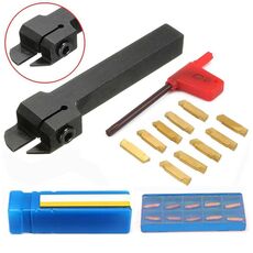 10 pezzi MGMN200-G inserti + 1 pezzo MGEHR1212-2 utensile per tornio