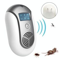 Repellente per parassiti ad ultrasuoni per il controllo elettronico dei parassiti (grigio)