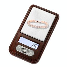 MH-335 Portable Super Mini Struttura in legno Alta precisione Electronic Diamond Bilancia di gioielli in oro (0,01 g ~ 100G), escluse le batterie