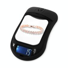 Bilancia elettronica per gioielli con diamanti ad alta precisione a forma di topo (0,01 g ~ 100 g), batterie escluse