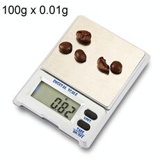 M-18 100G x 0.01G Elevata precisione Digital Electronic Bilancia Bilancia Bilancia con schermo LCD da 1,5 pollici
