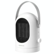Riscaldatore del ventilatore del mini riscaldatore elettrico invernale da 600 W che scuote la testa Radiatore domestico da tavolo a risparmio energetico, spina americana (bianco)