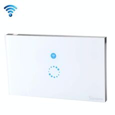 Sonoff Touch 120mm 1 Gang Interruttore a parete con pannello in vetro temperato Interruttore tattile Smart Home, compatibile con Alexa e Google Home, CA 90 V-250 V 400 W 2 A