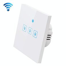 WS-EU-03 APP EWeLink e Touch Control 2A 3 Gangs Interruttore a parete intelligente con pannello in vetro temperato, CA 90 V-250 V, spina UE