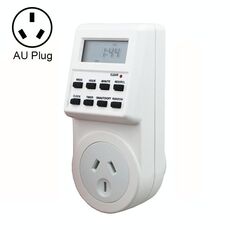 AC 240V Smart Home Plug-in Display LCD Orologio Funzione ora legale 12/24 ore Presa interruttore timer modificabile, spina AU