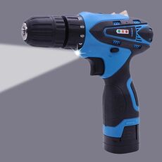 VOTO 16.8V Set trapano a mano ricaricabile con regolazione continua della velocità Utensili elettrici per trapano elettrico con luce LED, CA 220 V, spina americana, consegna a colori casuali