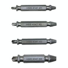Estrattore per viti 4 in 1 Strumento per rimozione bulloni rotti (1 #, 2 #, 3 #, 4 #), con custodia in plastica