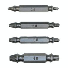 Estrattore per viti 4 in 1 Strumento per rimozione bulloni rotti (1 #, 2 #, 3 #, 4 #), con custodia in plastica
