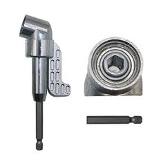 Trapano avvitatore ad angolo retto da 105 gradi Prolunga per trapano elettrico 7mm Adattatore per cacciavite magnetico esagonale (tipo lungo)