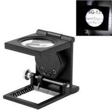 Lente d'ingrandimento mini lente d'ingrandimento 10x in metallo stile scrivania (nera)