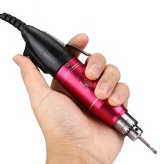 Mini smerigliatrice elettrica WLXY WL-320 con regolazione della velocità, 110 V-240 V, mandrino per trapano adatto: 0,3 mm-4,0 mm, spina americana (magenta)