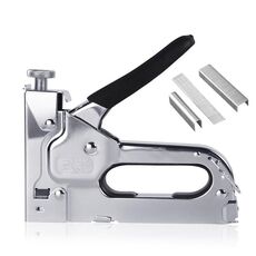 Chiodatrice universale per chiodi tipo U / tipo T / porta chiodatrice con custodia per manico e chiodi da 1000 pezzi