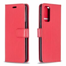 Per Samsung Galaxy S21 Ultra Crazy Horse Texture Horizontal flip custodia in pelle con supporto e carte Slot e portafoglio e cornice fotografica (rosso)