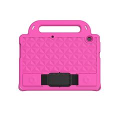 Per Huawei MediaPad T3 10 9.6 pollici serie Diamond Series EVA Anti-caduta antiurto antiurto manicotto protettivo con supporto e cinturino (Rosered)
