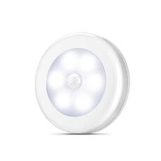 6 LED Home Wardrobe Smart Human Body Sensor Sensor Light, colore chiaro: luce bianca (bianco)