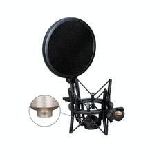 SH-101 Microfono Bracket Bracket Condensatore Microfono Blowout Set (nero)