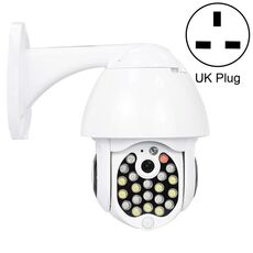 QX17 2 milioni di pixel WiFi Camera da sorveglianza ad alta definizione Fotocamera da dome da esterno, supporto visione notturna e rilevamento vocale a due vie e movimento a due vie (spina del Regno Unito)
