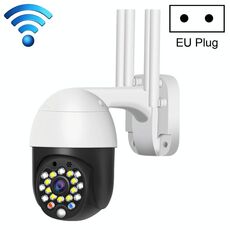 QX27 1080P WiFi Fotocamera da sorveglianza ad alta definizione Camera da sorveglianza da esterno, supporto visione notturna e rilevamento vocale a due vie e movimento del movimento (spina UE)