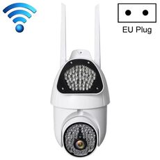 QX37 1080P WiFi Fotocamera per la sorveglianza ad alta definizione Camera da sorveglianza per esterni, supporto visione notturna e rilevamento vocale a due vie e movimento del movimento (spina UE)