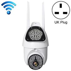 QX37 1080P WiFi Fotocamera da sorveglianza ad alta definizione Camera da donna all'aperto, supporto visione notturna e rilevamento vocale a due vie e movimento del movimento (spina del Regno Unito)
