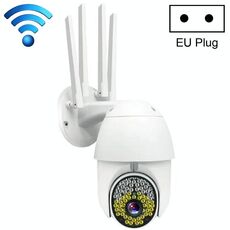 QX38 1080P WiFi Fotocamera da sorveglianza ad alta definizione Fotocamera da dome da esterno, supporto visione notturna e rilevamento vocale a due vie e movimento motion (spina UE)