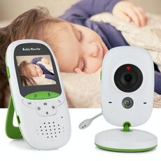VB602 2.4 pollici LCD 2.4GHz Telecamera di sorveglianza wireless Baby Monitor, supporto per la conversazione bidirezionale, visione notturna (bianco)