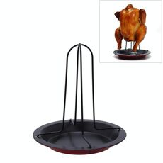 Rastrelliera per girarrosto di pollo in acciaio al carbonio da campeggio all'aperto