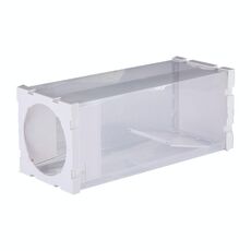 Porta Humane Animal Live Cage, Rat, Mouse e altri piccoli roditori Materiale PP Gabbia trasparente Trappola