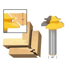 1/2 x 1-3 / 8 Shank Lavorazione del legno Impegno a 45 gradi Tenone Cutter Blade Accessori ad angolo retto Coltello Strumenti per la lavorazione del legno