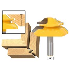 1/2 x 2-3 / 4 Shank Lavorazione del legno Impegno a 45 gradi Tenone Cutter Blade Accessori ad angolo retto Coltello Strumenti per la lavorazione del legno