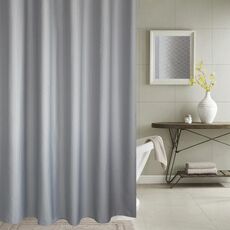 Ispessimento Tenda Impermeabile E Muffa Tenda A Nido D'ape Tessuto Poliestere Tenda Della Doccia Tende Da Bagno, Dimensioni: 120 * 200 cm (Grigio)