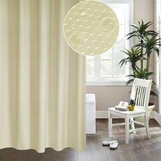 Ispessimento Tenda Impermeabile E Muffa Tenda A Nido D'ape Tessuto Poliestere Tenda Della Doccia Tende Da Bagno, Dimensioni: 180 * 180 cm (Beige)