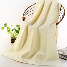 Aggiungi asciugamano da bagno in puro cotone spesso Aggiungi grande, dimensioni: 70 * 140 cm (beige)
