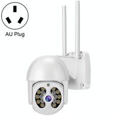 Tuya QX56 3,0 milioni di pixel IP66 Telecamera IP wireless impermeabile da 3,0 milioni di pixel, supporto Amazon Alexa & Google Home & Motion Detection & By-Way Audio & Full Colour Night Vision & TF Card, Plug USA