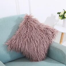 Copricuscino lungo in velluto in peluche Copricuscino quadrato popolare in peluche Federa per la decorazione della camera da letto, dimensioni: 45 x 45 cm