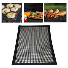 Tappetino da forno per barbecue in rete antiaderente resistente al calore per barbecue, dimensioni: 40 x 30 cm
