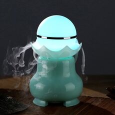 Umidificatore per aromaterapia ad ultrasuoni con perla luminescente notturna con ricarica USB da 4 W con luce colorata a LED per casa / ufficio, capacità del serbatoio dell'acqua: 95 ml, DC 5V