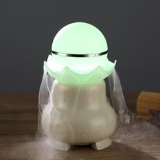 Umidificatore per aromaterapia ad ultrasuoni con perla luminescente notturna con ricarica USB da 4 W con luce colorata a LED per casa / ufficio, capacità del serbatoio dell'acqua: 95 ml, DC 5V