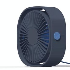 Ventola da 360 gradi Vento 3 Veloce Mini USB Desktop Desktop (Blue Dark)