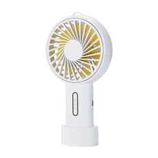 F20 Mini ventilatore portatile regolabile con ricarica USB portatile con controllo a 3 velocità (bianco)