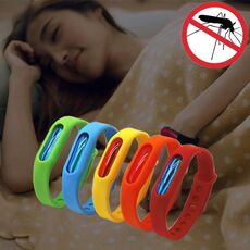 5 pezzi anti-zanzara in silicone repellente per bracciale con fibbia per braccialetti, adatto per bambini e adulti, lunghezza: 23 cm, consegna a colori casuali