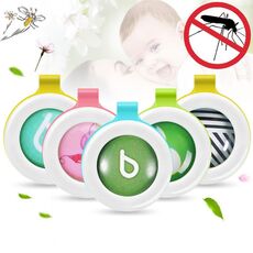 5 pezzi anti-zanzara fibbia pulsante pianta olio essenziale nucleo interno insetti via, consegna a colori casuali