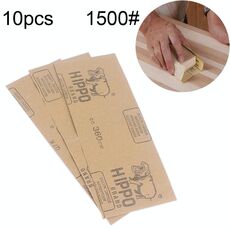 100 pezzi grana 1500 carta vetrata per lucidatura a secco e ad umido 100 dimensioni: 23 x 9 cm (giallo)