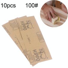 Carta vetrata abrasiva per lucidatura a secco e ad umido 100 pezzi grana 100 ， Dimensioni: 23 x 9 cm (giallo)