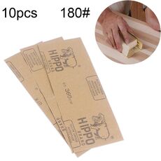 100 pezzi grana 180 carta vetrata per lucidatura a secco e ad umido ， dimensioni: 23 x 9 cm (giallo)