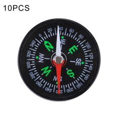 10 PCS 40mm Sport all'aria aperta Campeggio Escursionismo Puntatore Guida Bussola in plastica Escursionista Navigazione, consegna a colori casuali