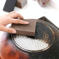 10 PCS Cucina Smeriglio Pulito Strofinare Pentola Ruggine Macchie Focali Spugna Strumento per Rimuovere