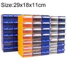 Parti in plastica combinate addensate Tipo di cassetto dell'armadio Scatola dei componenti Scatola del materiale dei blocchi Scatola dell'hardware, consegna a colori casuali, dimensioni: 29 cm x 18 cm x 11 cm