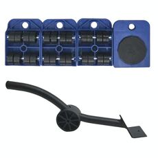 A3 acciaio / plastica piede di porco plastica sposta strumento di spostamento di peso spesso combinazione comoda e pratica (blu)